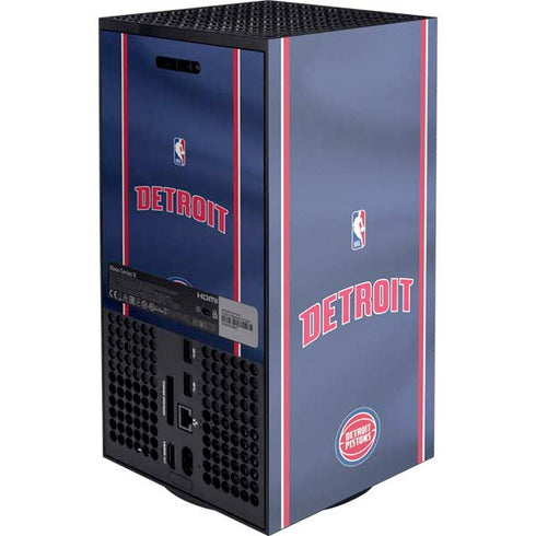 NBA Detroit Pistons Jersey XBox Series X Digital Edition Console Skin